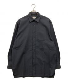 Acne studios（アクネ ストゥディオス）の古着「コットンブレイドツイルシャツ」｜グレー