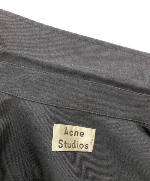 Acne studios（アクネ ストゥディオス）ACNE STUDIOS (アクネ ストゥディオス) コットンブレイドツイルシャツ グレー サイズ:46の古着・服飾アイテム