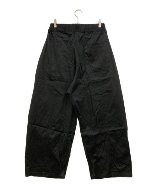 SAGE NATION（セイジ ネーション）SAGE NATION (セイジ ネーション) BOXPLEAT TROUSER PANTS ブラック サイズ:Lの古着・服飾アイテム
