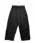 SAGE NATION（セイジ ネーション）の古着「BOXPLEAT TROUSER PANTS」｜ブラック