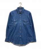 Wranglerラングラー）の古着「80s~90s デニムウエスタンシャツ」｜インディゴ