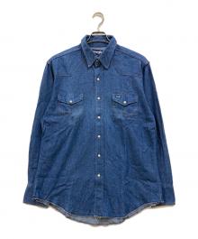 Wrangler（ラングラー）の古着「80s~90s デニムウエスタンシャツ」｜インディゴ