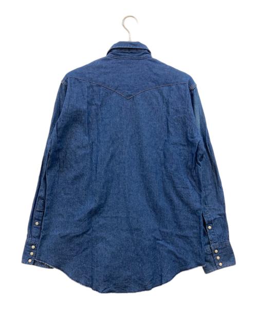 Wrangler（ラングラー）Wrangler (ラングラー) 80s~90s デニムウエスタンシャツ インディゴ サイズ:XLの古着・服飾アイテム