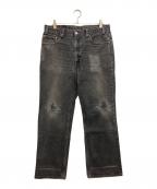 LEVI'Sリーバイス）の古着「90s ダメージデニムパンツ」｜ブラック