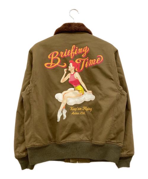 AVIREX（アヴィレックス）AVIREX (アヴィレックス) TYPE B-10 BRIEFING TIME カーキ サイズ:40の古着・服飾アイテム