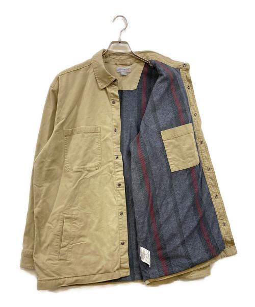 CarHartt（カーハート）CarHartt (カーハート) Relaxed Fit Canvas Shirt Jacket ベージュ サイズ:XLの古着・服飾アイテム