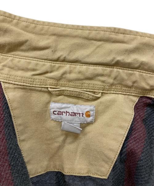 CarHartt（カーハート）CarHartt (カーハート) Relaxed Fit Canvas Shirt Jacket ベージュ サイズ:XLの古着・服飾アイテム
