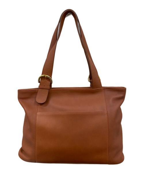 COACH（コーチ）COACH (コーチ) レザートートバッグ ブラウンの古着・服飾アイテム