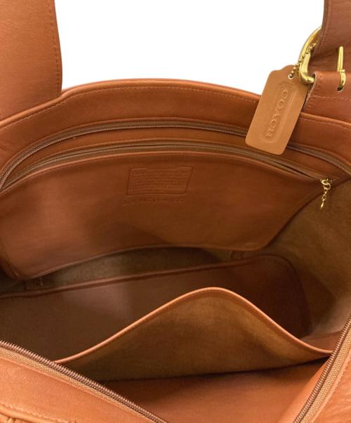 COACH（コーチ）COACH (コーチ) レザートートバッグ ブラウンの古着・服飾アイテム