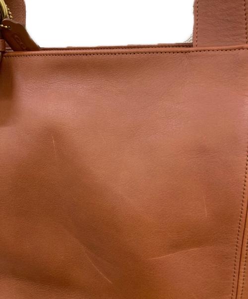 COACH（コーチ）COACH (コーチ) レザートートバッグ ブラウンの古着・服飾アイテム