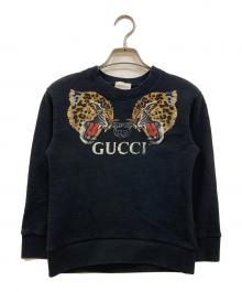 GUCCI（グッチ）の古着「タイガープリントスウェット」｜ブラック