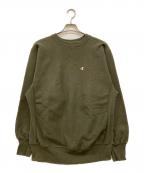 Championチャンピオン）の古着「90's Reverse Weave Sweatshirt」｜オリーブ