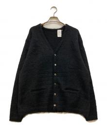 Arp（アープ）の古着「Premium Classic Mohair Cardigan W/Pocket」｜ブラック