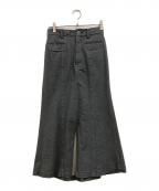 STUDIOUSステュディオス）の古着「Back Flare Denim SK」｜グレー