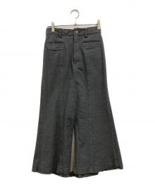 STUDIOUS（ステュディオス）の古着「Back Flare Denim SK」｜グレー