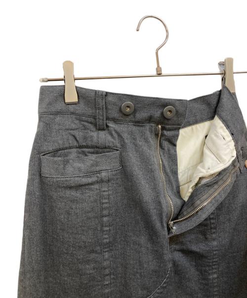 STUDIOUS（ステュディオス）STUDIOUS (ステュディオス) Back Flare Denim SK グレー サイズ:1の古着・服飾アイテム