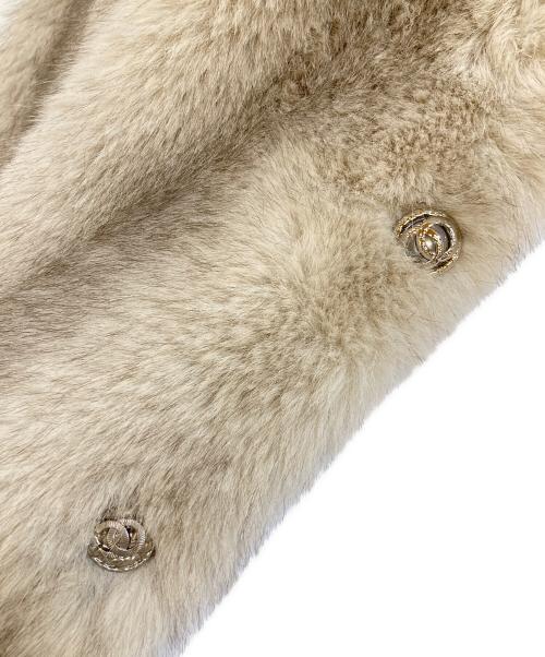 ANDREA&Co.（アンドレアアンドコー）ANDREA＆Co. (アンドレアアンドコー) ファージャケット ベージュ サイズ:Fの古着・服飾アイテム