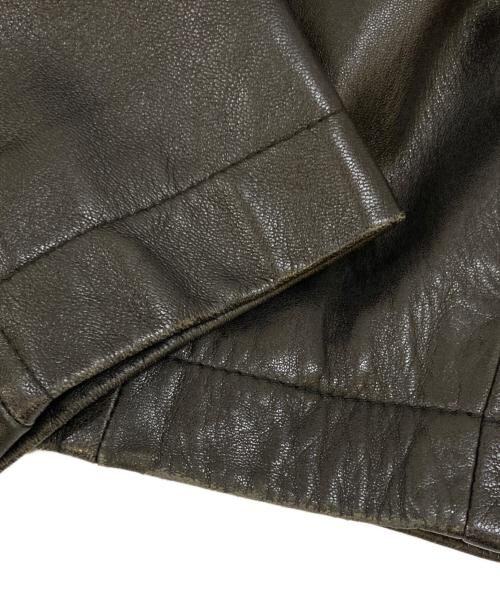 INTERMEZZO（インターメッツォ）INTERMEZZO (インターメッツォ) ラムレザーカーコート ブラック サイズ:Lの古着・服飾アイテム