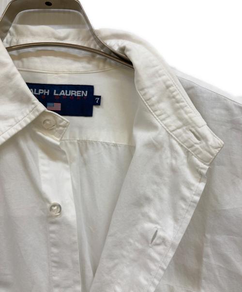 POLO SPORT（ポロスポーツ）POLO SPORT (ポロスポーツ) ポケットロングスリーブシャツ ホワイト サイズ:7(B79/T160)の古着・服飾アイテム