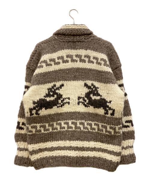 CANADIAN SWEATER（カナディアンセーター）CANADIAN SWEATER (カナディアンセーター) 90's カウチンニットカーディガン ブラウン サイズ:下記参照の古着・服飾アイテム