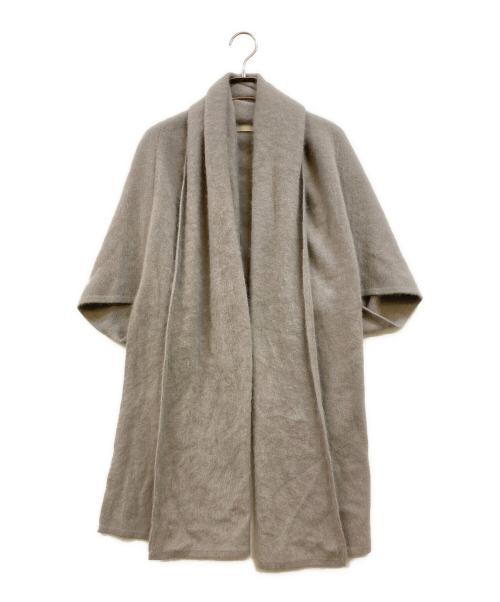 BALLSEY（ボールジィ）BALLSEY (ボールジィ) フラッフィーヤーン ストールカーディガン グレー サイズ:Sの古着・服飾アイテム