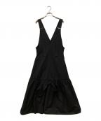 Adam et Ropeアダム エ ロペ）の古着「オーバーオールジャンパースカート」｜ブラック