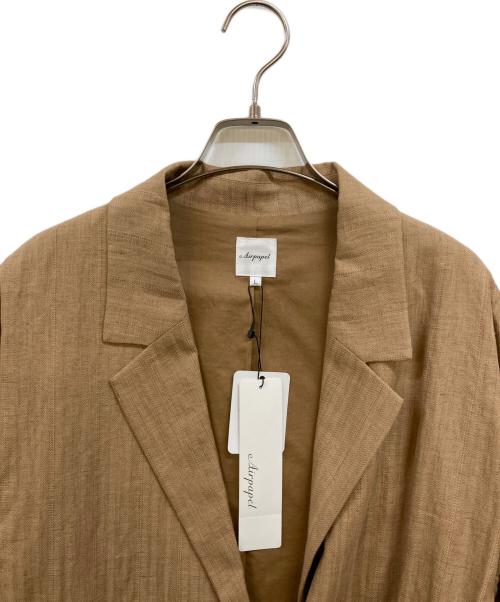 AIRPAPEL（エアパペル）AIRPAPEL (エアパペル) ヘリンボンテーラードジャケット ベージュ サイズ:L 未使用品の古着・服飾アイテム