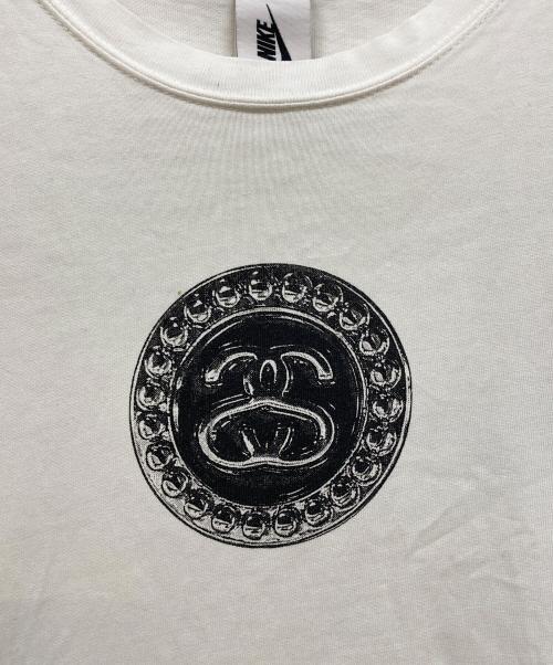 NIKE（ナイキ）NIKE (ナイキ) stussy (ステューシー) BIG SWOOSH LS T-SHIRT ホワイト サイズ:Ｍの古着・服飾アイテム
