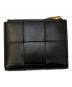 BOTTEGA VENETA (ボッテガベネタ) カセットスモールコンパクトイントレチャートウォレット ブラック：30000円