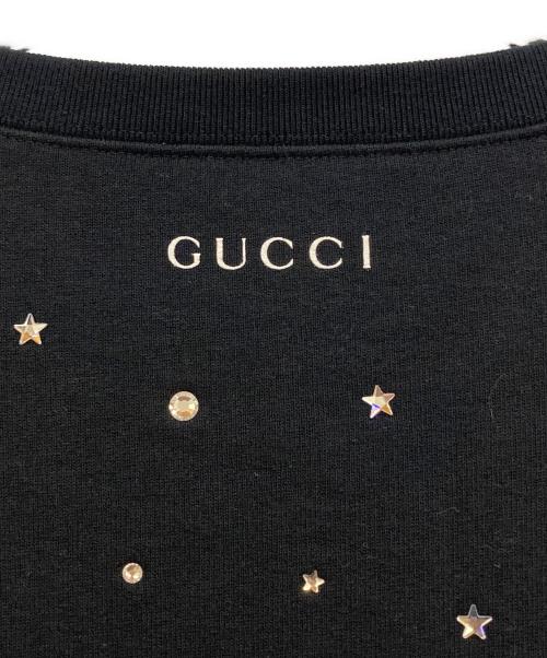 GUCCI（グッチ）GUCCI (グッチ) BLACK UNIVERSAL STUDIOS HOLLYWOOD SWEATSHIRT ブラック サイズ:Ｍの古着・服飾アイテム