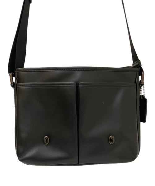 COACH（コーチ）COACH (コーチ) ヘリテージ レザーショルダーバッグ ブラックの古着・服飾アイテム