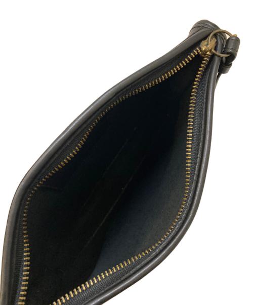 OLD COACH（オールドコーチ）OLD COACH (オールドコーチ) レザーセカンドバッグ ブラックの古着・服飾アイテム