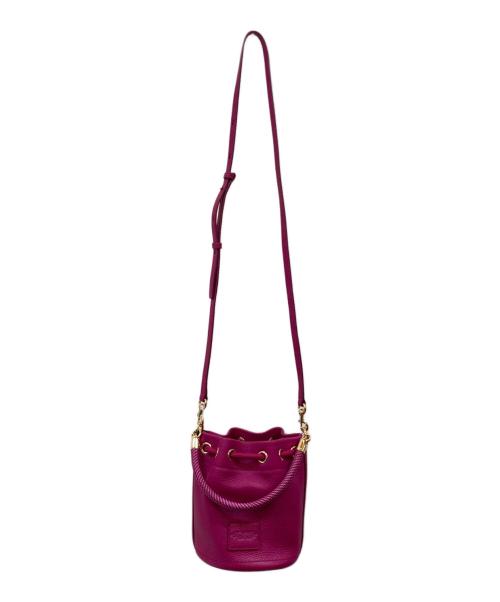 MARC JACOBS（マークジェイコブス）MARC JACOBS (マークジェイコブス) THE LEATHER MINI BUCKET BAG ピンクの古着・服飾アイテム