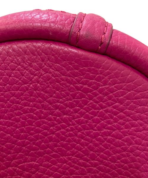 MARC JACOBS（マークジェイコブス）MARC JACOBS (マークジェイコブス) THE LEATHER MINI BUCKET BAG ピンクの古着・服飾アイテム