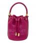 MARC JACOBS（マークジェイコブス）の古着「THE LEATHER MINI BUCKET BAG」｜ピンク