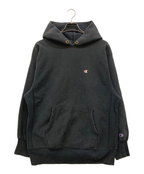 Champion（チャンピオン）Champion (チャンピオン) 90s Reverse Weave hoodie ブラック サイズ:XLの古着・服飾アイテム