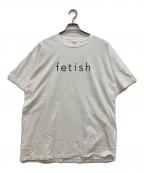 DELTAデルタ）の古着「fetish メッセージプリントTシャツ」｜ホワイト