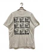 FRUIT OF THE LOOMフルーツオブザルーム）の古着「Barbara Kruger art T-shirt」｜ホワイト