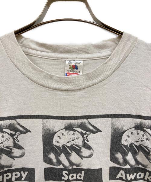 FRUIT OF THE LOOM（フルーツオブザルーム）FRUIT OF THE LOOM (フルーツオブザルーム) Barbara Kruger art T-shirt ホワイト サイズ:XLの古着・服飾アイテム