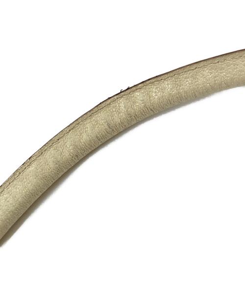 GUCCI（グッチ）GUCCI (グッチ) キャンバス×レザー ワンショルダーバッグ ベージュの古着・服飾アイテム