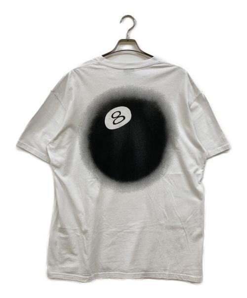 stussy（ステューシー）stussy (ステューシー) 8 BALL FADE TEE ホワイト サイズ:XLの古着・服飾アイテム