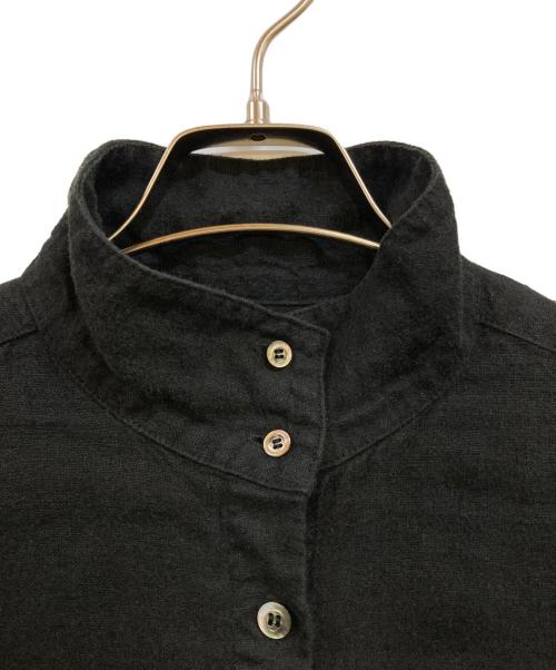 nest Robe（ネストローブ）nest Robe (ネストローブ) リネンシャツワンピース ブラック サイズ:Fの古着・服飾アイテム