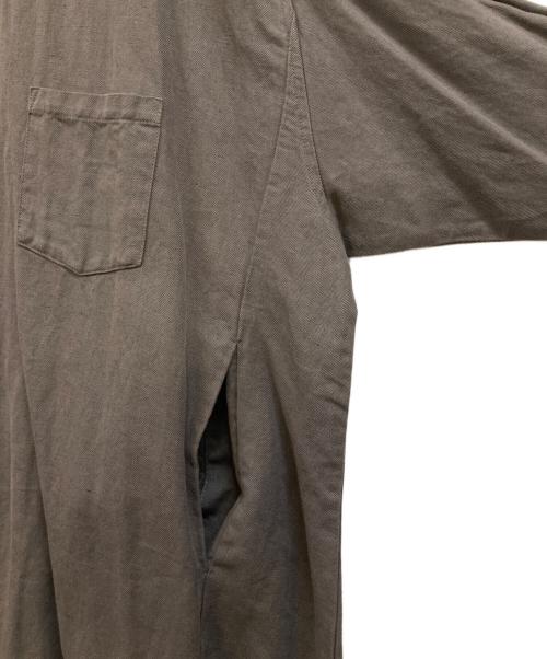 nest Robe（ネストローブ）nest Robe (ネストローブ) コットンリネンシャツワンピース グレー サイズ:Fの古着・服飾アイテム