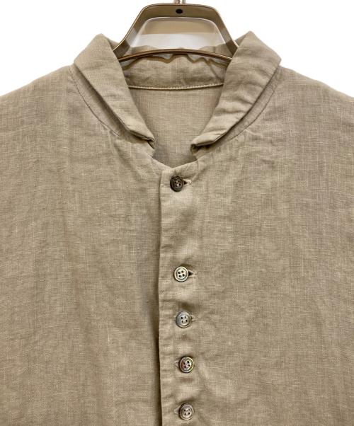 nest Robe（ネストローブ）nest Robe (ネストローブ) リネンシャツワンピース ベージュ サイズ:Fの古着・服飾アイテム
