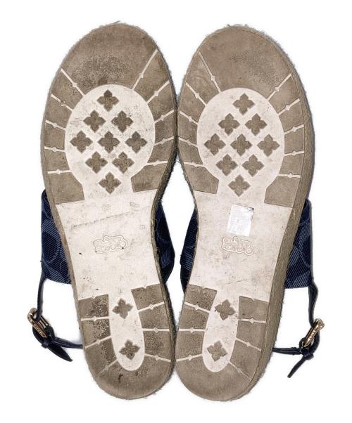 COACH（コーチ）COACH (コーチ) KAMI DENIM WEDGE ネイビー サイズ:8の古着・服飾アイテム