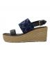 COACH (コーチ) KAMI DENIM WEDGE ネイビー サイズ:8：8000円