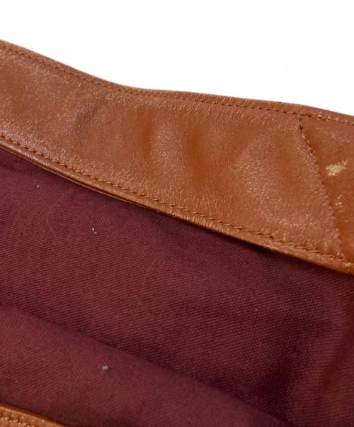 Vivienne Westwood（ヴィヴィアンウエストウッド）Vivienne Westwood (ヴィヴィアンウエストウッド) チェックパターン レザーベルトウールショルダーバッグ マルチカラーの古着・服飾アイテム