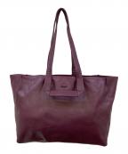 Vivienne Westwoodヴィヴィアンウエストウッド）の古着「裏地オーブ総柄 レザートートバッグ」｜パープル