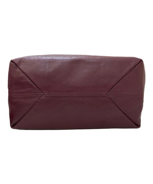 Vivienne Westwood（ヴィヴィアンウエストウッド）Vivienne Westwood (ヴィヴィアンウエストウッド) 裏地オーブ総柄 レザートートバッグ パープルの古着・服飾アイテム