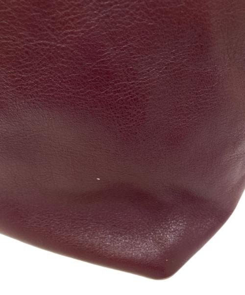 Vivienne Westwood（ヴィヴィアンウエストウッド）Vivienne Westwood (ヴィヴィアンウエストウッド) 裏地オーブ総柄 レザートートバッグ パープルの古着・服飾アイテム